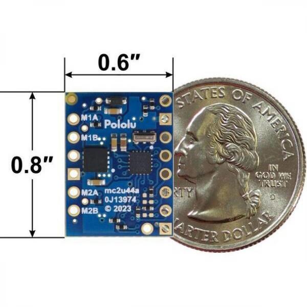 디바이스마트,MCU보드/전자키트 > 버튼/스위치/제어/RTC > 모터/모터컨트롤,Pololu,Motoron M2U550 Dual Serial Motor Controller #5081,M2U550은 1.8V ~ 22V에서 작동하며 최대 1.6A의 연속 출력 전류를 제공 / UART를 사용하여 2개의 DC 모터를 제어 / 순정
