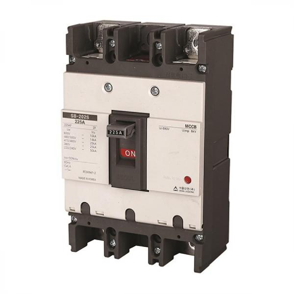 디바이스마트,기계/제어/로봇/모터 > 자동화(FA) > 배선 > 배선용차단기,서울산전,산업용 배선차단기 SB-202S 150A,Screw 방식 / 열동전자식(T.M) / 225AF / 극 수: 2P / 정격 전압: 460V 25kA / 정격 전류: 150A
