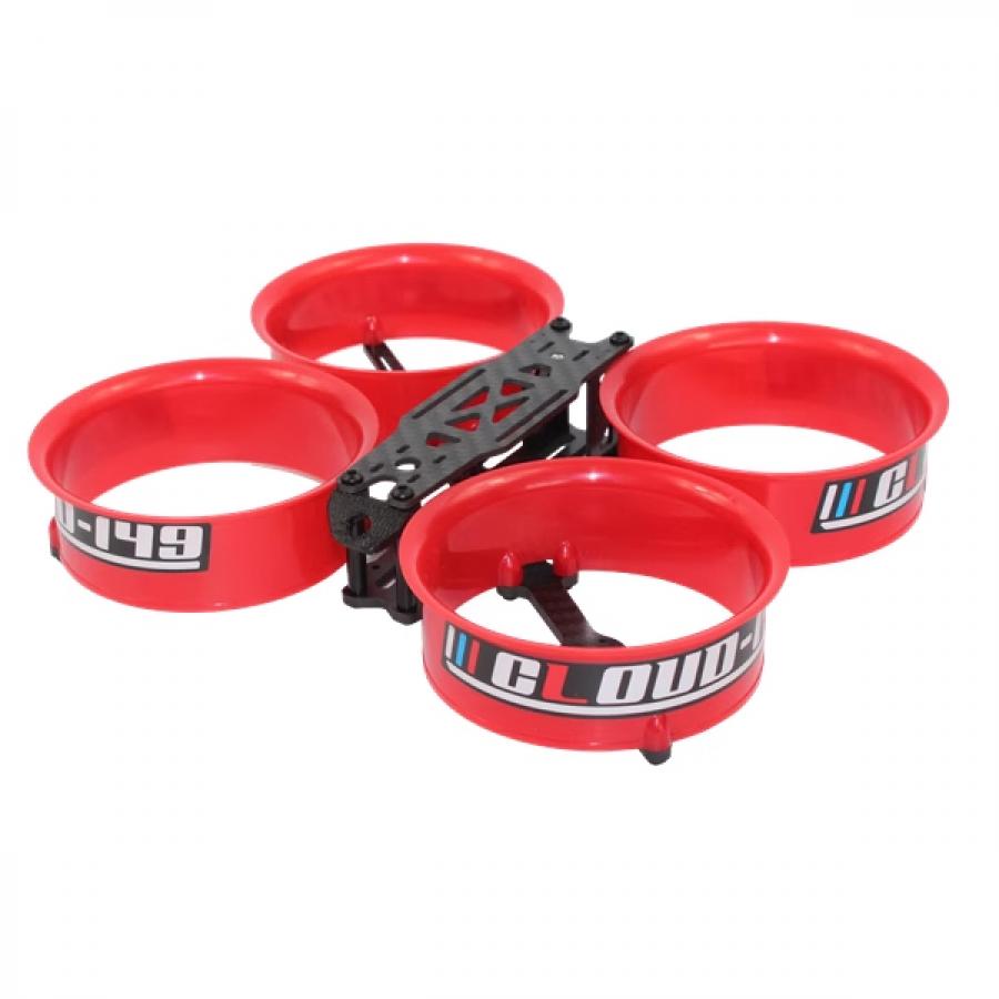 CLOUD-149 3인치 충돌방지 4축 드론 레드 [TYE-DR008]