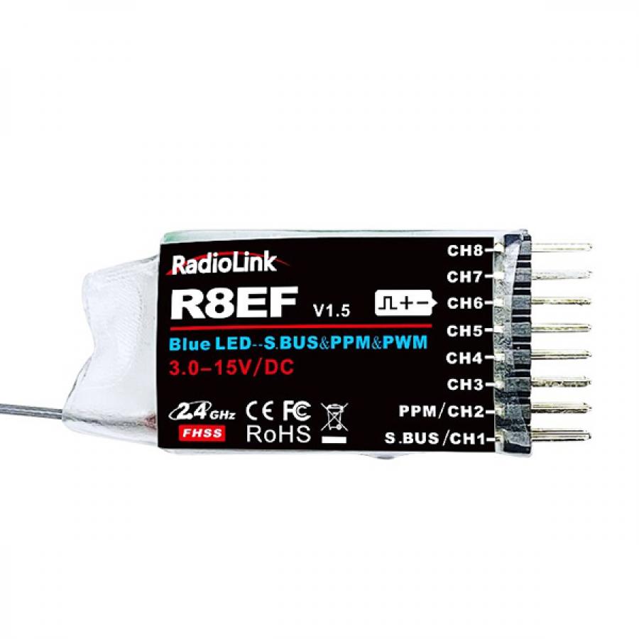RADIOLINK 8채널 수신기 R8EF 2.4G [TYE-DR066]