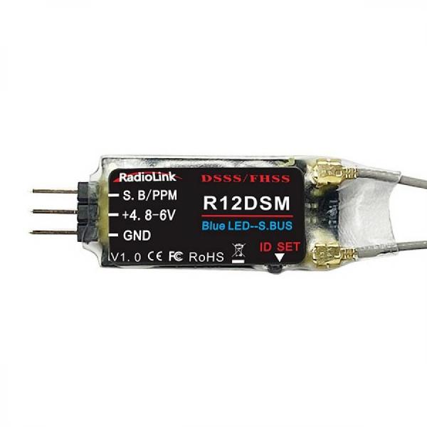 디바이스마트,기계/제어/로봇/모터 > 교육/취미로봇 > 드론/항공기 > 드론 송수신기,SMG,RADIOLINK 12채널 수신기 R12DSM 2.4G [TYE-DR070],Radiolink R12DSM 12채널 수신기 / 1.18*0.59*0.04in / 2g
