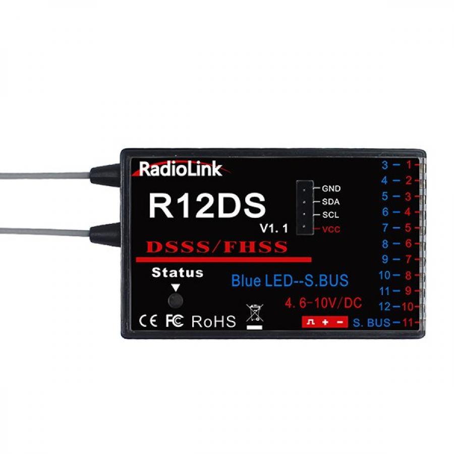 RADIOLINK 12채널 수신기 R12DS 2.4G [TYE-DR071]