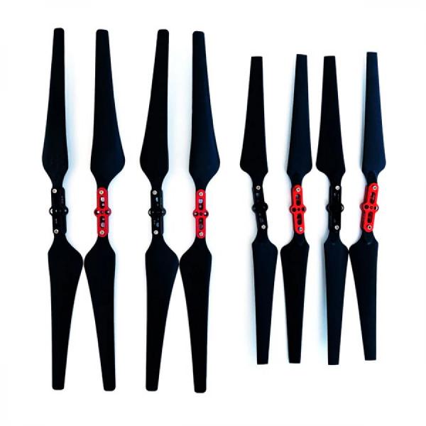 디바이스마트,기계/제어/로봇/모터 > 교육/취미로봇 > 드론/항공기 > 드론 프로펠러/스크류,SMG,E1200 1760 탄소 섬유 폴딩 패들 1쌍 [TYE-DR098],탄소섬유 폴딩 프로펠러 CW, CCW / 12mm 클립 포함 / 17인치