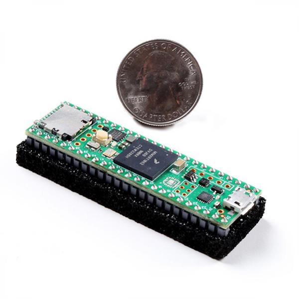 디바이스마트,MCU보드/전자키트 > 프로세서/개발보드 > ARM > Cortex-M7,SparkFun,Teensy 4.1 without Ethernet (Headers) [DEV-20360],헤더버전 / ARM Cortex-M7 / NXP iMXRT1062 칩 / 600MHz / 4.0보다 4배 더 큰 플래시 메모리 / 이더넷 미포함 / 1024K RAM / 8Mbyte 플래시
