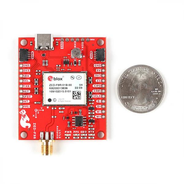 디바이스마트,MCU보드/전자키트 > 통신/네트워크 > GNSS/GPS > 정밀/고성능 GPS 모듈,SparkFun,SparkFun GPS-RTK Dead Reckoning Breakout - ZED-F9R, SMA (Qwiic) [GPS-22660],ZED-F9R 고정밀 GPS 보드 / 184채널 u-blox F9 엔진 GNSS / GPS+GLONASS+GALILEO / 2x Qwiic 커넥터 / Velocity Accuracy: 0.05m/s / Horizontal Position Accuracy: 0.01m with RTK