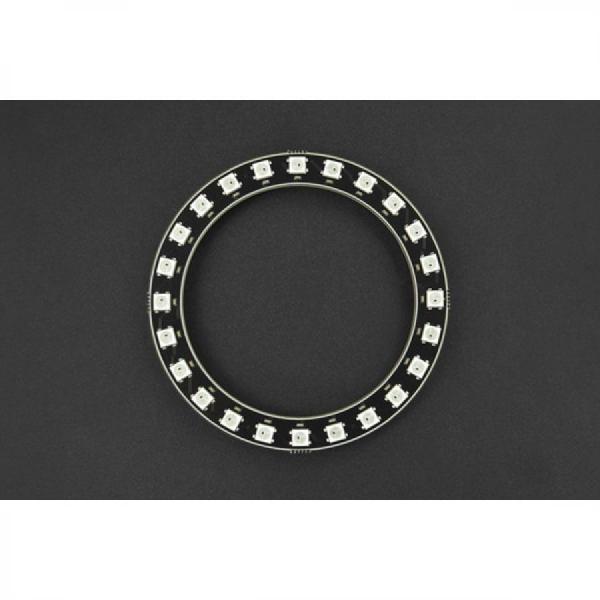 디바이스마트,MCU보드/전자키트 > 디스플레이 > LED,DFROBOT,WS2812-24 RGB LED Ring Lamp [DFR0888-24],풀 컬러 WS2812 RGB / 여러 프로그래밍 플랫폼 지원: Mind+ , MakeCode, Arduino IDE / 작동 전압: 3.3~5V / 최대 작동 전류: 