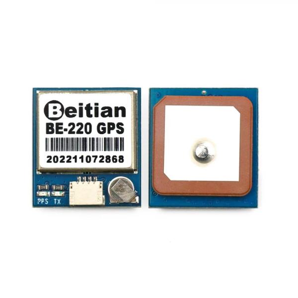 디바이스마트,MCU보드/전자키트 > 통신/네트워크 > GNSS/GPS > 정밀/고성능 GPS 모듈,Beitian,고정밀 미니 GPS 모듈 [BE-220],M10050 / GPS+BDS+GALILEO / Horizontal position : 2.0 CEP / Rate : 4800bps ~ 921600bps,평균 115200bps / 전압 : DC 3.6V ~ 5.5V / 드론 / 플래시 지원