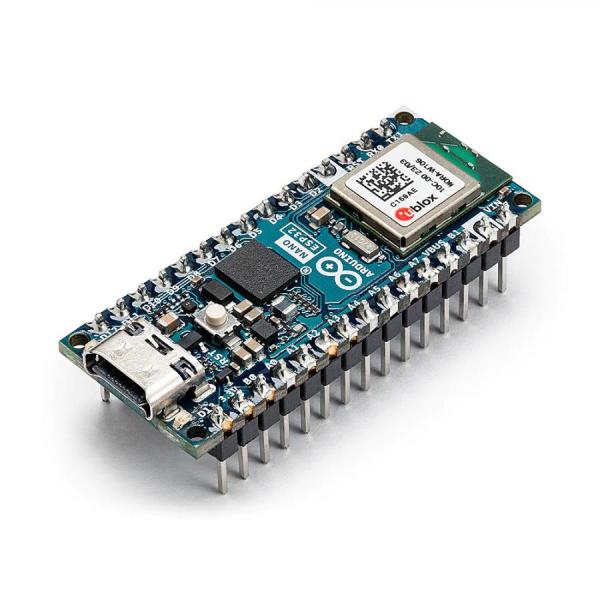 디바이스마트,오픈소스/코딩교육 > 아두이노 > 아두이노 정품 보드/쉴드/키트,아두이노,Arduino Nano ESP32 with headers,ABX00083 / ESP32-S3 와이파이 블루투스 콤보 칩셋 기반의 IoT, 마이크로 파이썬 특화 아두이노 나노 / u-blox NORA-W106(ESP32-S3) 칩셋 / USB-C 커넥터 / 입력 전압 : 6 - 21V / I/O 전압 : 3.3V / 아두이노 IoT 클라우드 및 HID 지원