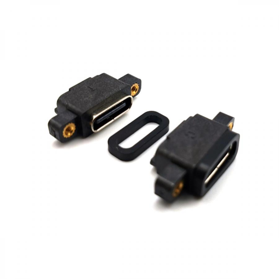 C타입 USB 3.1 방수 커넥터  DIY 6핀 SMT [SZH-CON025]