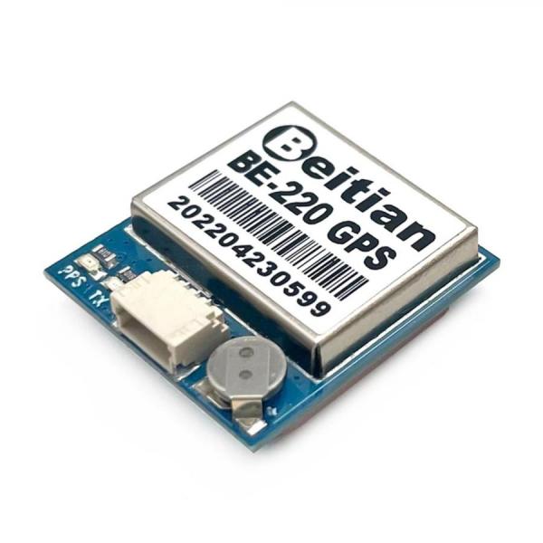 디바이스마트,MCU보드/전자키트 > 통신/네트워크 > GNSS/GPS > 정밀/고성능 GPS 모듈,Beitian,고정밀 미니 GPS 모듈 [BE-220],M10050 / GPS+BDS+GALILEO / Horizontal position : 2.0 CEP / Rate : 4800bps ~ 921600bps,평균 115200bps / 전압 : DC 3.6V ~ 5.5V / 드론 / 플래시 지원