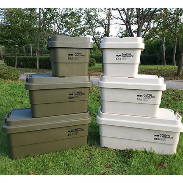 디바이스마트,EV 전기차/캠핑카/그린에너지 > 캠핑/보트 악세사리 > 캠핑용품 > 캠핑소품/공구,,[도그독] 캠핑 카고박스 다용도 수납 정리함 65L (카키),다용도 정리함 / 규격: 783×387×360mm 60L / 하중: 80~100kg / 색상: 카키