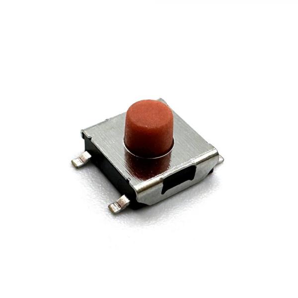 디바이스마트,스위치/부저/전기부품 > 스위치 > Tact 스위치(SMD타입),BIND,산업용 고온 저항성 택트 스위치(H4.3) [AK-TS-E004-6],고온저항 Tact 스위치/ SMD 타입 / DC 12V / 길이 : 6.2 x 6.2 x 4.3mm / 작동 온도 : -30 ~+85º