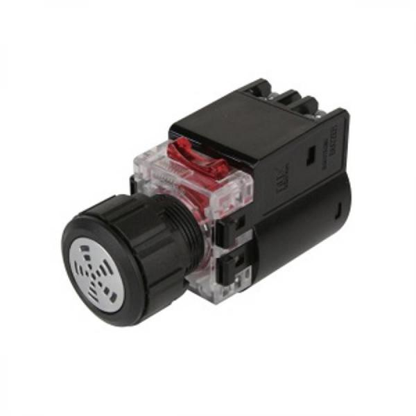 디바이스마트,스위치/부저/전기부품 > 부저/스피커/사이렌 > 부저 > 산업용 부저,한영넉스,플라스틱 가드 전자 부저 MRB-KD0,원형 매입형 / 플라스틱 가드 / 설치 홀: Ø25 / 단속음 / 90dB / 정격 전압: 12~24V DC