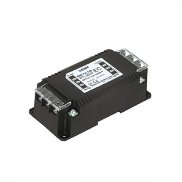 디바이스마트,RLC/수동소자 > 필터/페라이트코어/펠티어 > 노이즈필터 (운영) > 삼상,(주)범한,삼상 표준형 노이즈 필터 BTL-5030-SD,삼상 / 정격 전압: 500V AC / 정격 전류: 30A / 누설 전류: 4.6mA / 장착: DIN 레일, 나사 고정