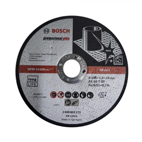 디바이스마트,수공구/전자공구/전동공구 > 작업공구 > 절단석,보쉬 BOSCH,4인치 절단석 고급형 스테인리스스틸 2608602269,낱개 판매, 10개 단위 구매시 박스 포장 / 직경 : 105 mm / 내경 : 16 mm / 두께 : 1 mm  / 공정소재 : 스테인레스 스틸 / 제원 : AS 60 T BF / 원산지 : 독일