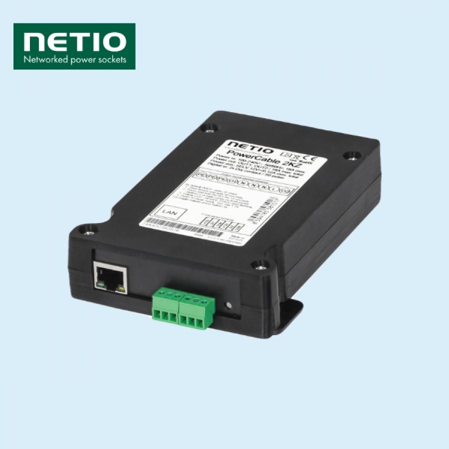 NETIO PowerCable 2KZ (Flat PDU 2출력, LAN·Wi-Fi) 전력미터링·WatchDog·DI 입력