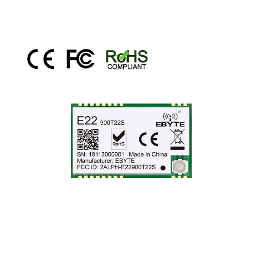 [정품] SX1262 로라 915MHz 5km 장거리 무선 모듈 [E22-900T22S]