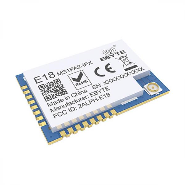 디바이스마트,MCU보드/전자키트 > 통신/네트워크 > 지그비,EBYTE,XBee ZigBee CC2530 2.4GHz 장거리 무선 통신 모듈 [E18-MS1PA2-IPX],CC2530 / 주파수 : 2.4 ~ 2.48Ghz / 거리 1.2km / Tx pwoer : 20dBm / IPEX