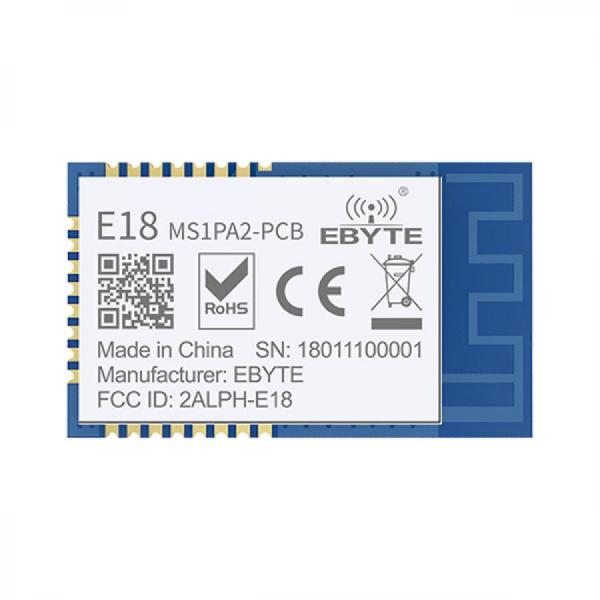 디바이스마트,MCU보드/전자키트 > 통신/네트워크 > 지그비,EBYTE,XBee ZigBee CC2530 2.4GHz 무선 통신 모듈 [E18-MS1PA2-PCB],CC2530 / 주파수 : 2.4 ~ 2.48Ghz / 거리 0.8km / Tx pwoer : 20dBm