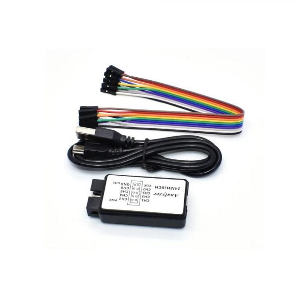 디바이스마트,MCU보드/전자키트 > 개발용 장비 > 아날라이저,Happy House,USB 로직 아날라이저 24MHz 8채널 [AN-1],최대 24MHz의 샘플링 속도를 지원하는 8채널 USB 로직 분석기 / 3.3V 및 5V 시스템에서 작동