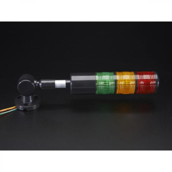 디바이스마트,MCU보드/전자키트 > 디스플레이 > LED,Adafruit,Tower Light - Red Yellow Green Alert Light with Buzzer - 12VDC [ada-2993],빨간색, 노란색, 녹색 경고등 / 12VDC / 180도 / 높이: 340mm