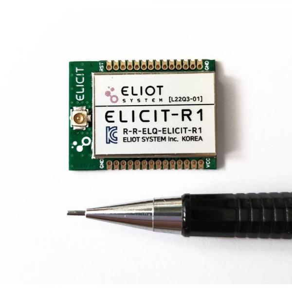 디바이스마트,MCU보드/전자키트 > 통신/네트워크 > RF/LoRa,엘리엇시스템,940MHz 대역 고출력 무선 모듈 IoT 자가망 구성 [ELICIT-R1],산업 IoT용 고신뢰성 무선 모듈, 100mW(20dBm) 출력, 80kbps, 멀티홉 통신, 모드버스 지원, 저전력(1uA 이하)
