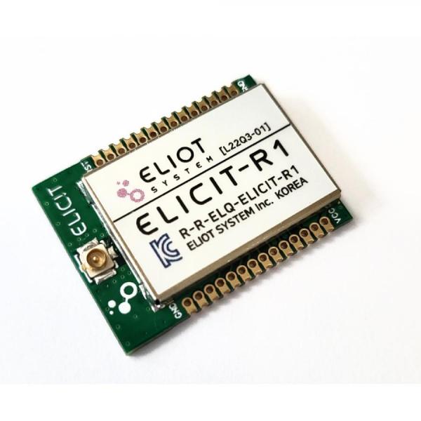 디바이스마트,MCU보드/전자키트 > 통신/네트워크 > RF/LoRa,엘리엇시스템,940MHz 대역 고출력 무선 모듈 IoT 자가망 구성 [ELICIT-R1],산업 IoT용 고신뢰성 무선 모듈, 100mW(20dBm) 출력, 80kbps, 멀티홉 통신, 모드버스 지원, 저전력(1uA 이하)