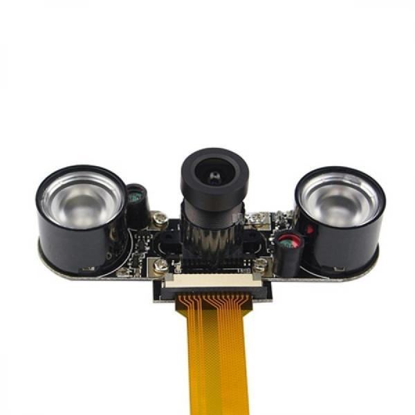 디바이스마트,오픈소스/코딩교육 > 라즈베리파이 > 라즈베리파이 카메라모듈/렌즈,Happy House,라즈베리파이 제로용 적외선 OV5647 카메라 모듈 5MP 60도 [CMODULE-6],일반적인 Noir 카메라는 야간일때 광원이 없다면 일부 물체는 촬영이 어렵습니다. 본 제품은 적외선 조광기가 있어 광원이 없는 야간에도 다양한 물체를 촬영할 수 있는 라즈베리파이 제로용 야간시야 카메라입니다.