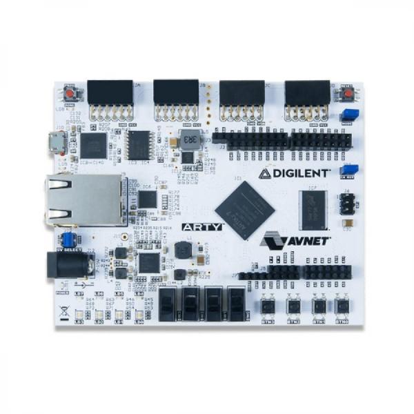 디바이스마트,MCU보드/전자키트 > 프로세서/개발보드 > Digilent > FPGA 및 Embedded,Digilent,Arty A7-100T: Artix-7 FPGA Development Board 410-319-1,Xilinx Artix-7 FPGA 개발보드 / FPGA : XC7A100TCSG324-1 / Logic Cells : 101,440 / DSP Slices : 240 / Memory : 4,860KBits