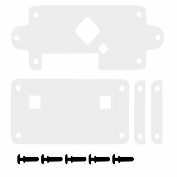 디바이스마트,오픈소스/코딩교육 > Micro:Bit > 마이크로비트 케이스/악세사리,Happy House,마이크로비트 아크릴 케이스 [CMODULE-9],마이크비트 V2 투명 아크릴 케이스 / 나사, 너트 * 5