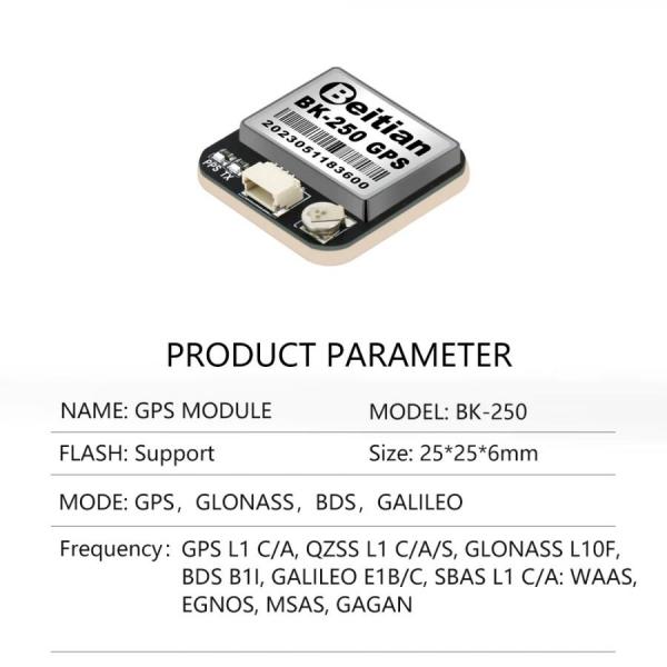 디바이스마트,MCU보드/전자키트 > 통신/네트워크 > GNSS/GPS > 정밀/고성능 GPS 모듈,Beitian,고정밀 미니 GPS 모듈 [BK-250],M9140-KB / GPS+GALILEO+QZSS+BDS,SBAS / 92채널 / Horizontal position : 2.0 CEP / Rate : 4800bps ~ 921600bps / 전압 : DC 3.6V ~ 5.5V / 드론 / 플래시 지원