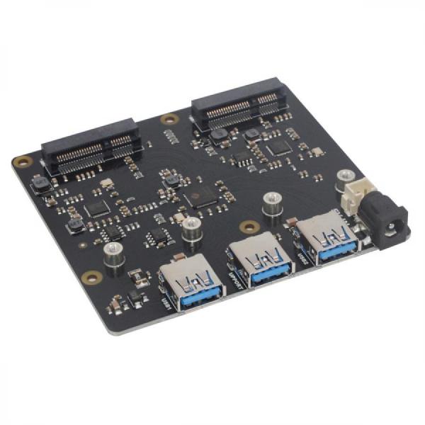 디바이스마트,오픈소스/코딩교육 > 라즈베리파이 > 라즈베리파이 확장보드/HAT,52PI,Raspberry Pi X852 듀얼 SSD 확장 보드 [EZ-0077],라즈베리파이 Dual SSD 확장보드 / USB 3.1 Gen SATA 6Gb / X735