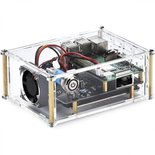 디바이스마트,오픈소스/코딩교육 > 라즈베리파이 > 라즈베리파이 확장보드/HAT,52PI,Raspberry Pi X830 확장 보드 아크릴 케이스 [ZP-0047],라즈베리파이 X830 ssd 확정보드 전용 아크릴 케이스 입니다.