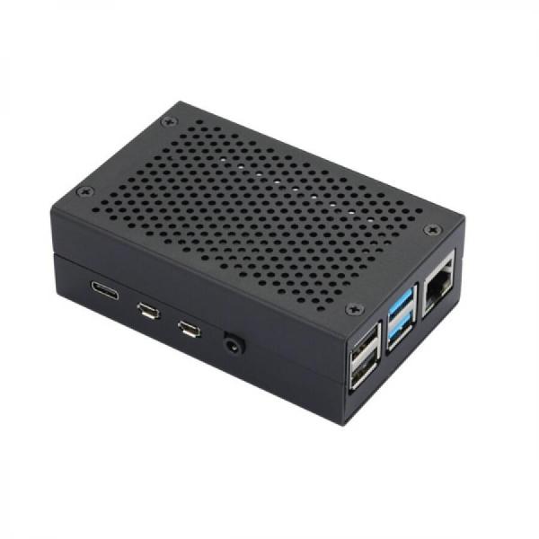 디바이스마트,오픈소스/코딩교육 > 라즈베리파이 > 라즈베리파이 케이스,52PI,Raspberry Pi 3B+ 알루미늄 합금 검정 냉각 쉘 + 팬 모터 [Z-0184黑],라즈베리파이 용 쉴 케이스 / WIFI 신호에 영향을 주지 않습니다. / 팬모터 포함 / 검정