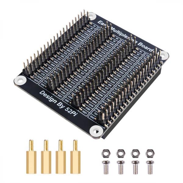 디바이스마트,오픈소스/코딩교육 > 라즈베리파이 > 라즈베리파이 확장보드/HAT,52PI,Raspberry Pi GPIO 멀티플렉싱 확장보드 [EP-0123],GPIO 핀에 더 많은 장치를 연결할 수 있는 Raspberry Pi GPIO 확장 보드입니다. / 손쉬운 조립 / 핀 실크 스크린 마킹 / GPIO 기능 정의 / BCM 네이밍 시스템