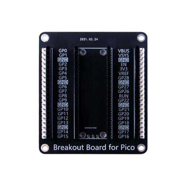 디바이스마트,오픈소스/코딩교육 > 라즈베리파이 > 라즈베리파이 확장보드/HAT,52PI,라즈베리파이 피코 브레이크아웃 보드 [EP-0138],라즈베리파이 피코용 확장보드 / 60*69mm / 암수 핀헤더