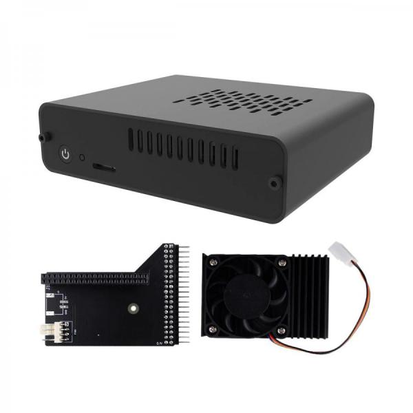 디바이스마트,MCU보드/전자키트 > 인공지능/임베디드/산업용 > 인공지능/머신러닝 > 인공지능 확장보드/액세서리,52PI,Jetson Nano B01 DeskPi Nano 알루미늄 케이스 [DP-0002],젯슨나노 B01용 케이스 /  Jetson Nano 2G, 4G 호환 / pwm 쿨링팬 포함 / 0.57kg