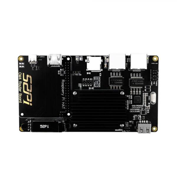 디바이스마트,오픈소스/코딩교육 > 라즈베리파이 > 라즈베리파이 확장보드/HAT,52PI,라즈베리파이 CM4 라우터 확장 보드 [EP-0146],표준 라즈베리파이 HAT 지원 / 기가비트 네트워크 / USB2.0 / SD카드 슬롯 / 0.91" 디스플레이 / USB-C(Type-C) 5V/3A 인터페이스 / 작동온도 : 0~80℃ / 146*80mm