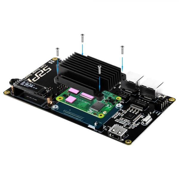 디바이스마트,오픈소스/코딩교육 > 라즈베리파이 > 라즈베리파이 확장보드/HAT,52PI,라즈베리파이 CM4 라우터 확장 보드 [EP-0146],표준 라즈베리파이 HAT 지원 / 기가비트 네트워크 / USB2.0 / SD카드 슬롯 / 0.91" 디스플레이 / USB-C(Type-C) 5V/3A 인터페이스 / 작동온도 : 0~80℃ / 146*80mm