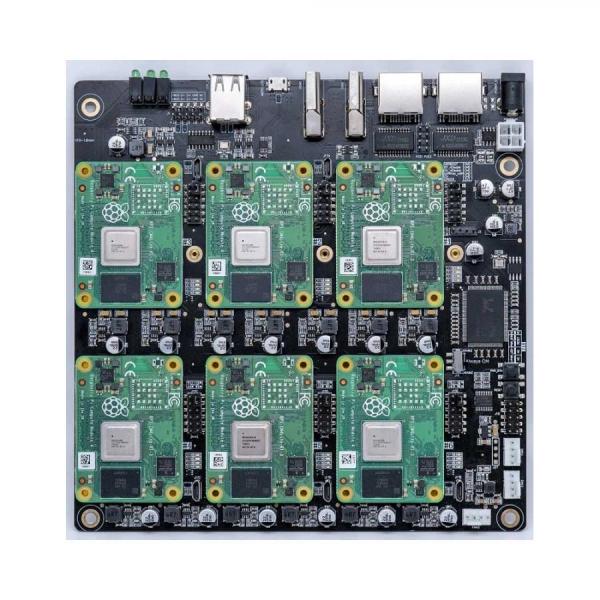 디바이스마트,오픈소스/코딩교육 > 라즈베리파이 > 라즈베리파이 확장보드/HAT,52PI,라즈베리파이 CM4 DeskPi Super6C Mini-ITX 보드 [DP-0008],최대 6개의 RPI CM4 모듈 사용 가능 / 라즈베리파이 클러스터 보드 / M.2 2280 슬롯 / 5V 팬 헤더 / DC 19v~24V 또는 ATX 12V