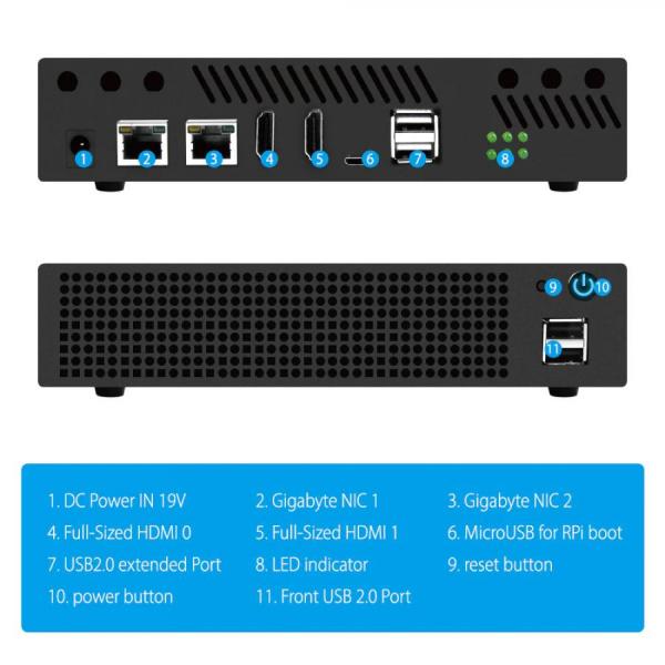디바이스마트,오픈소스/코딩교육 > 라즈베리파이 > 라즈베리파이 확장보드/HAT,52PI,라즈베리파이 CM4 DeskPi Super6C Mini-ITX 보드 전용 케이스 [DP-0010],DeskPi Super6C Mini-ITX 보드 전용 케이스 / 196*220*54mm / 3 x 12V 팬 포함