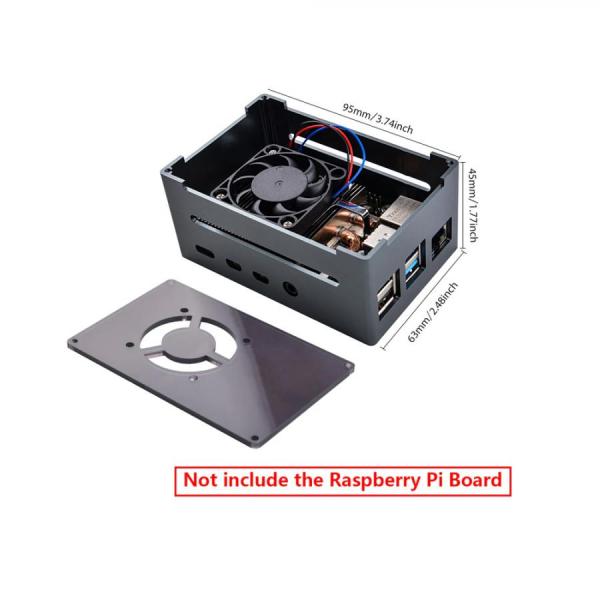 디바이스마트,오픈소스/코딩교육 > 라즈베리파이 > 라즈베리파이 확장보드/HAT,52PI,라즈베리파이4 전용 Ultra Thin 아이스 타워 쿨러 케이스 [KR-0026],라즈베리파이4B 전용 Ultra Thin 아이스 타워 쿨러 케이스 / PWM 제어 / 5200RPM / 63*95*45mm / 블랙