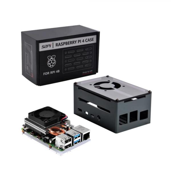 디바이스마트,오픈소스/코딩교육 > 라즈베리파이 > 라즈베리파이 확장보드/HAT,52PI,라즈베리파이4 전용 Ultra Thin 아이스 타워 쿨러 케이스 [KR-0026],라즈베리파이4B 전용 Ultra Thin 아이스 타워 쿨러 케이스 / PWM 제어 / 5200RPM / 63*95*45mm / 블랙