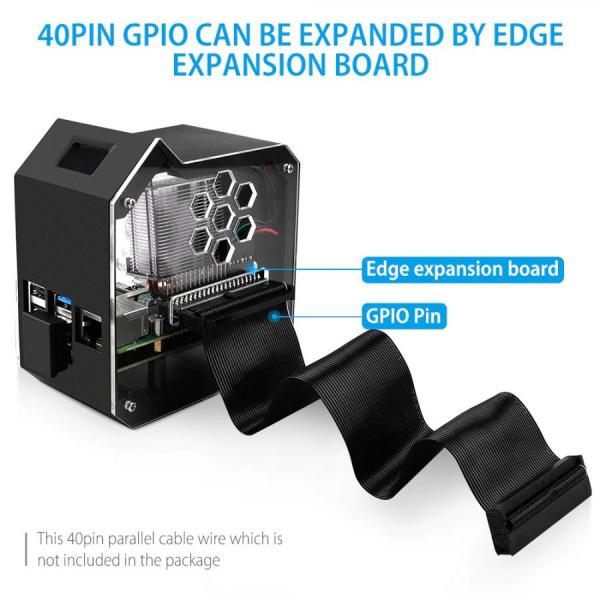 디바이스마트,오픈소스/코딩교육 > 라즈베리파이 > 라즈베리파이 확장보드/HAT,52PI,라즈베리파이4B ABS 아이스 타워 NAS 키트 블랙 [ZP-0130],라즈베리파이4 전용 아이스타워 NAS 키트 / M.2 SATA SSD B-Key 2280 / 0.96" 디스플레이 포함 / 아이스 타워 포함 / 포고핀 포함 / 5V 3A / 블랙