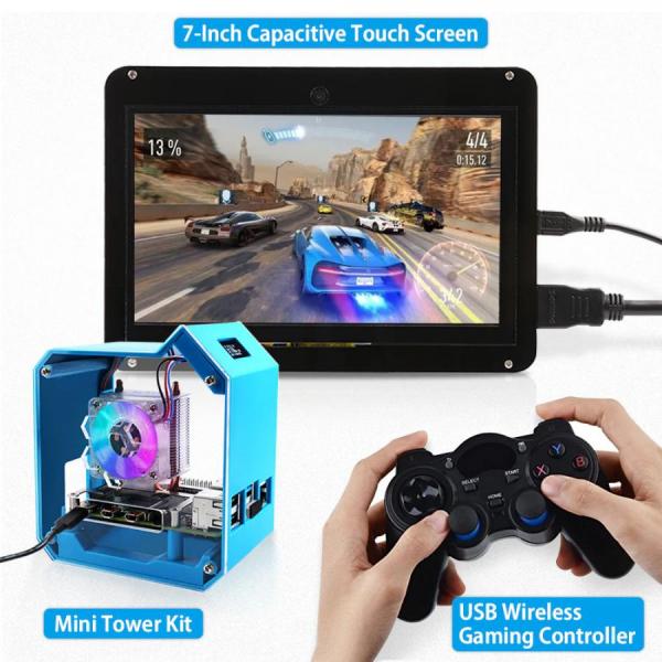 디바이스마트,오픈소스/코딩교육 > 라즈베리파이 > 라즈베리파이 확장보드/HAT,52PI,라즈베리파이4B ABS 아이스 타워 케이스 블루 [ZP-0128],라즈베리파이4 전용 아이스타워 케이스 / 팬조명 조절 가능 / 아이스타워 포함 / 0.96" 디스플레이 포함 / 블루