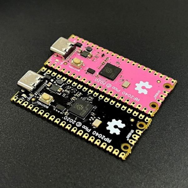 디바이스마트,오픈소스/코딩교육 > 파이썬/IoT 개발 보드 > RP2040/RP2350,Happy House,RP2040 Pico Black C타입 라즈베리파이 피코 호환보드 [CMODULE-14],기존 Raspberry PI Pico랑 동일스펙에서 C타입 커넥터가 추가된 버전 / 듀얼코어 ARM Cortex M0+ (최대 133 MHz) / 264KB SRAM + 2MB Flash / 26개의 다기능 GPIO 핀 / 온도센서 내장 / 구성품 : 블랙 x1
