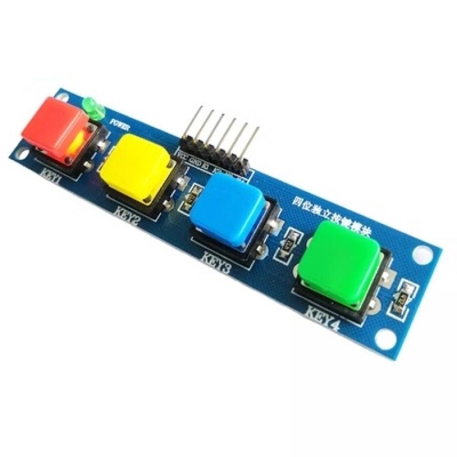 4버튼 스위치 모듈 사각 혼합 [HWD-ST402]