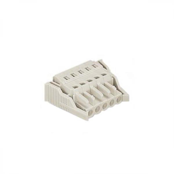 디바이스마트,커넥터/PCB > 산업/의료/방수 커넥터 > WAGO 나일론 커넥터,WAGO,스프링식 커넥터 721-105/037-000,각형 / 5선용 / 적용 핀·컨택트: 암놈(소켓) / 정격 전압: 300V / 정격 전류: 15A / 적합 전선 규격(AWG): 28~12/ 5mm 피치