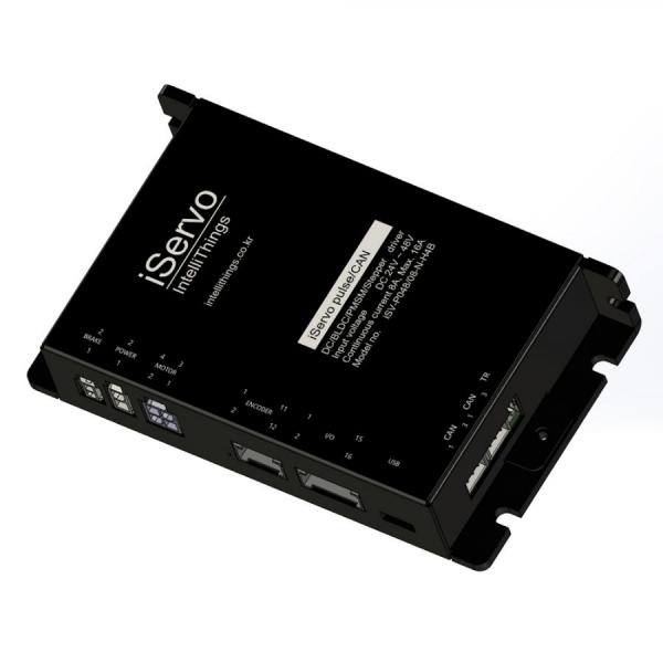디바이스마트,기계/제어/로봇/모터 > 모터드라이버 > BLDC모터 드라이버,로버,intelliThings iServo pulse (CAN, 485, Eth),입력 전압 : Control + Motor power: DC 24 ~ 48V / 연속/최대 전류 : Continuous current: 8A, Peak current: 16A / 모터 드라이버 선택 옵션에 따라 RS-485, CAN, Ethernet 중 하나의 통신 방식 지원