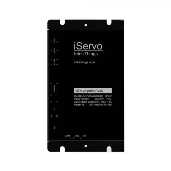 디바이스마트,기계/제어/로봇/모터 > 모터드라이버 > BLDC모터 드라이버,로버,intelliThings iServo pulse (CAN, 485, Eth),입력 전압 : Control + Motor power: DC 24 ~ 48V / 연속/최대 전류 : Continuous current: 8A, Peak current: 16A / 모터 드라이버 선택 옵션에 따라 RS-485, CAN, Ethernet 중 하나의 통신 방식 지원
